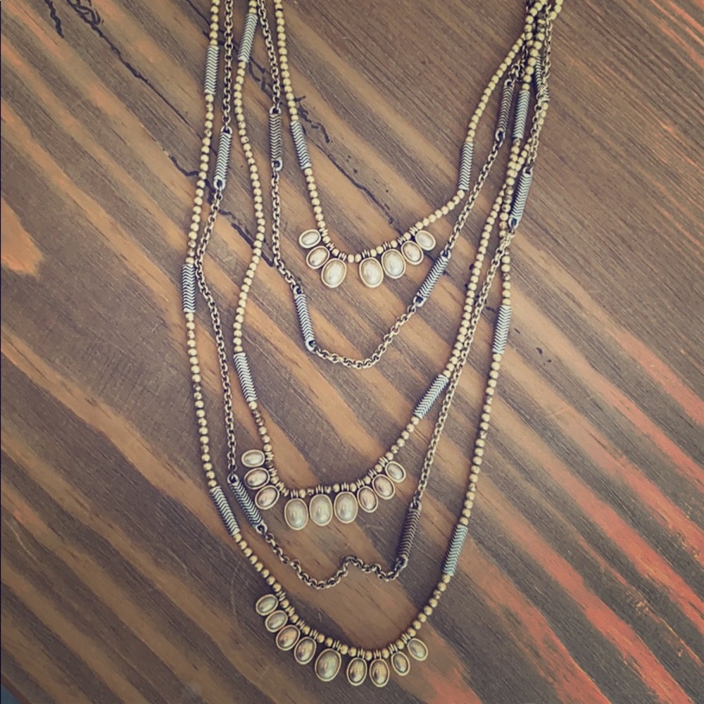 Lucky Brand Layered Tie-back necklace